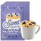 Sweet Logic Keto Dessert Mug Cake Mixes - Blueberry Muffin, Low Sugar, Gluten-Free, 4 Pack of Delicious Keto Treats