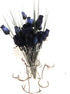 UniqueBeadsAndGifts Dozen 13 It's A Boy! Baker's Bouquet of Blue Wood Roses