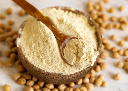 2 Food to Live Organic Garbanzo Bean Flour, Pounds - Non-GMO Chickpea Flour, Stone Ground, Kosher, Vegan, Bulk, High