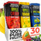 ZEARAW Healthy Fruit Snacks for Adults and Kids 30 Fruit Leather with