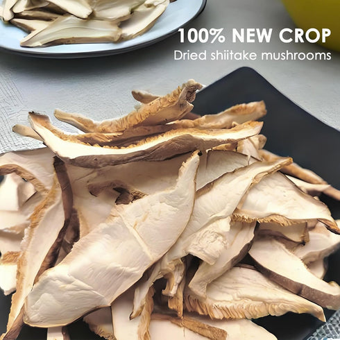 8 Oz Orsky Dried Shiitake Mushrooms Sliced, Dried Mushrooms for Cooking, Quick Rehydration, Smooth Taste, Fresh