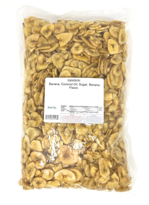3 Lbs. Dried Banana Chips, Yankee Traders Brand