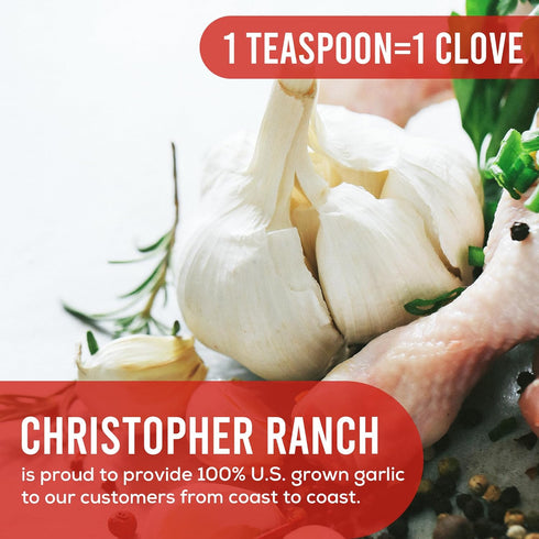 Christopher Ranch Crushed Garlic in Olive Oil | Heirloom California Garlic | 9 Oz Jar, Pack of 1