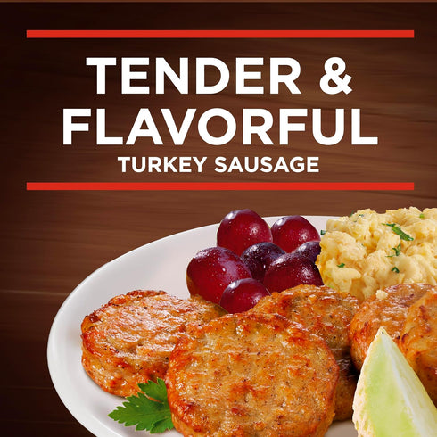 Banquet Frozen 6.4 oz. Brown 'N Serve Turkey Sausage Patties, Breakfast