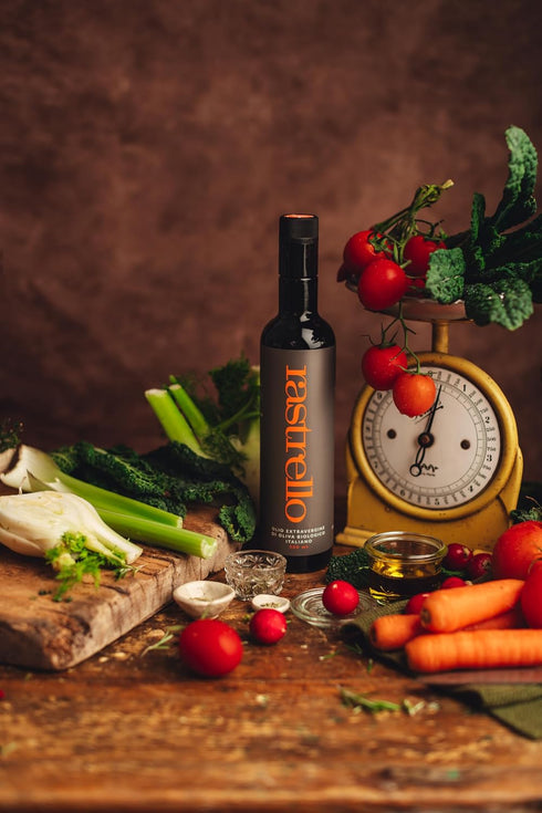 500ml, Rastrello Extra Virgin Olive Oil - Organic, Cold-Pressed, Hand-Harvested - Leccino & Moraiolo Blend from Umbria