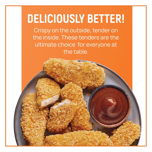 17g 8 11.3 Oz Switch Foods Plant-Based Chicken Tenders | Crispy High Protein Vegan Tenders | Soy, Gluten, GMO