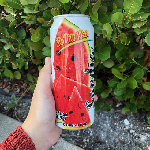 16oz 16oz (12) De Mi Pais Watermelon Juice / Jugo de Sandia