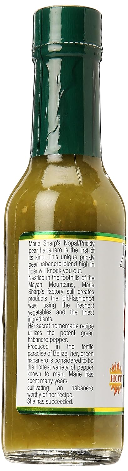 Marie Sharp's Green Habanero Pepper Sauce, 5 oz