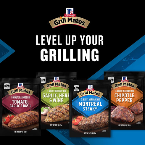 Pack, 12 12.32 oz McCormick Grill Mates Marinade Mix Variety Includes Marinade Mixes, Sweet, Smoky, Spicy, and Savory