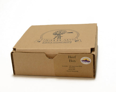 High Plains Spice Company Set 4 Set Beef Box Gift of ~ Gift by ~ Gourmet Meat and Veggie Spice Blends & Rubs For Beef
