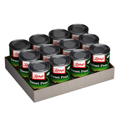 15 (Pack 12) Libby's Sweet Peas Cans, Ounce