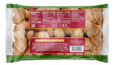 16 OZ Diamond In-Shell Large Walnuts
