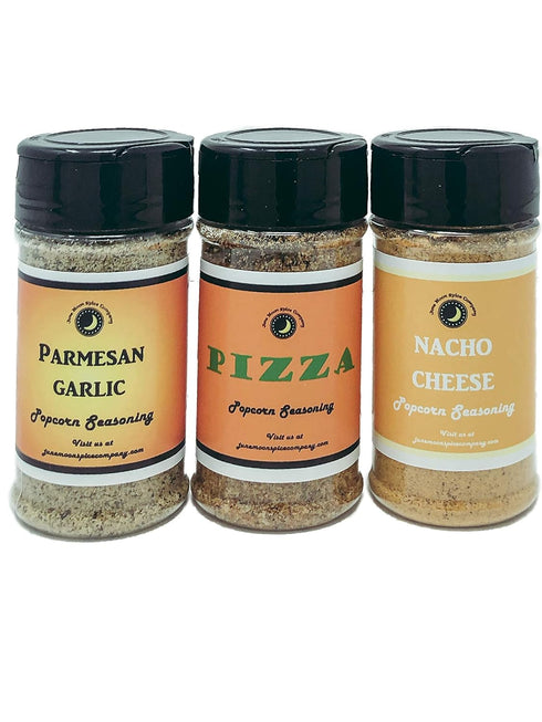 Popcorn Seasoning | Variety 3 Pack | Parmesan Garlic | Pizza |