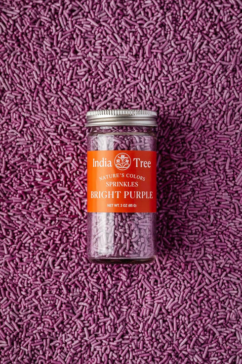 Shimmery 2.9 Lb (Pack 1) Bright Purple Sprinkles, Sugar Sprinkles for Baking and Decorating, Canister