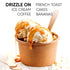 Pack 2 KING'S CUPBOARD Caramel Sauce and Sea Salt Hot Fudge Combo - jar Dessert Sauce and Ice Cream Topping, Chocolate