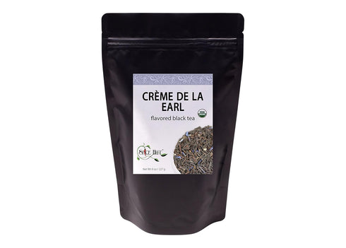 Creme De La Earl Loose Leaf Black Tea, Madagascar Vanilla & Pure Bergamot, Caffeinated, 8oz, The Spice Hut