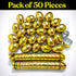 50 2.3" 1.75" GiftExpress Gold Easter Eggs - Piece Bulk x Golden Metallic Plastic Eggs Hinged - Adult & Kid Party Toys