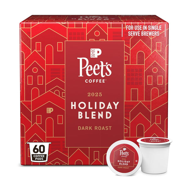 Peet's Coffee, Dark Roast Keurig K-Cup Pods, 100% Arabica Coffee - Holiday
