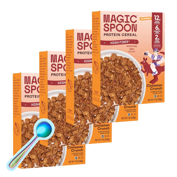 Magic Spoon High Fiber Cereal - Plant-Based High Protein Cereals - Low
