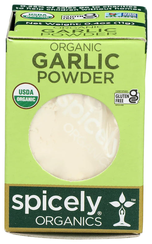 SPICELY Organic Garlic Powder, 0.4 OZ