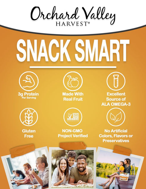 Omega-3 1 (Pack 15), Orchard Valley Harvest Mix, Ounce Bags of Walnuts, Cranberries, Almonds, and Pistachios, Gluten