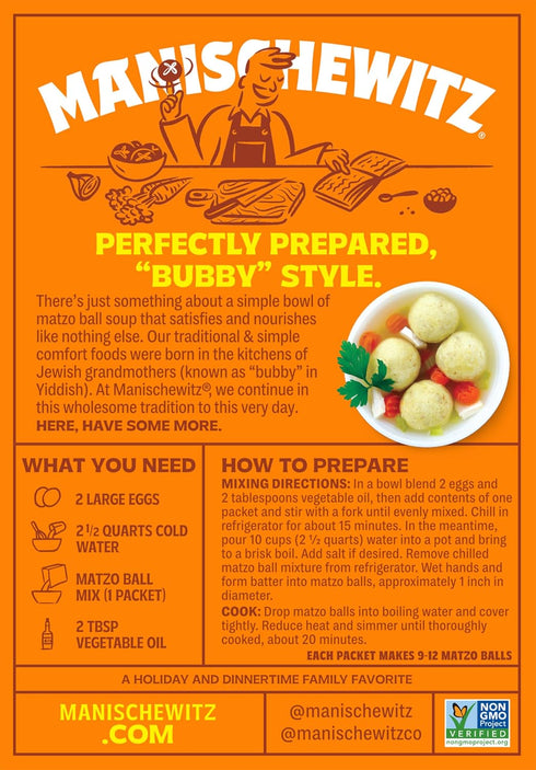 by Manischewitz 5 Oz. (2 Pack) Manischewitz Matzo Ball Mix, Easy Prep | Kosher for Passover | Nothing Artificial | No