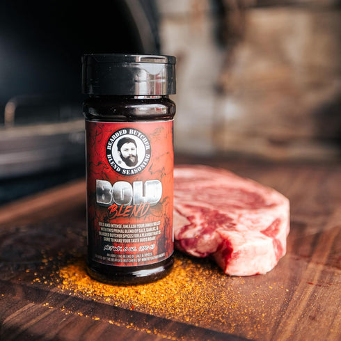 Bearded Butcher Bold Blend, 6 oz - Ideal for Seasoning Steaks, Burgers, & More, Low Calorie & No MSG