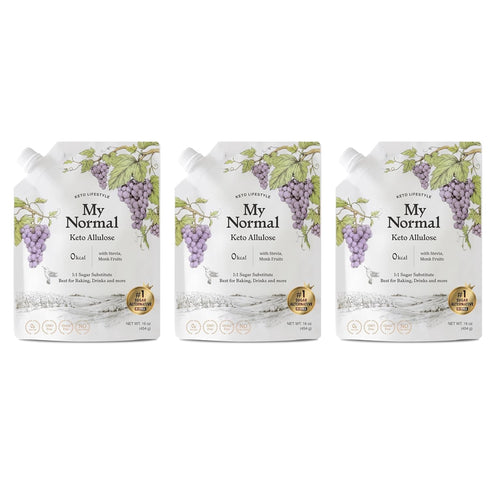 My Normal Keto Powdered Allulose 16oz - 99.8% Allulose, Monk Fruit &