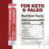28g 10 Paleovalley Pasture-Raised Pork Sticks - Maple Bacon Flavor Meat Sticks Individually Wrapped, - Sticks