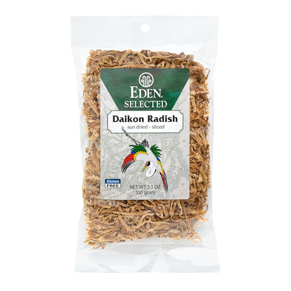Eden Daikon Radish, Sun Dried, Finely Sliced, Traditionally Made in Japan, 3.5 oz