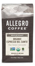 Allegro Coffee Organic Espresso Bel Canto Whole Bean Coffee, 12 oz, Pack of 1