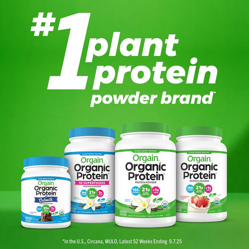 20g 1.25 lb (Packaging Orgain Organic Simple Vegan Protein Powder, Chocolate - Plant Based Protein, Made with less