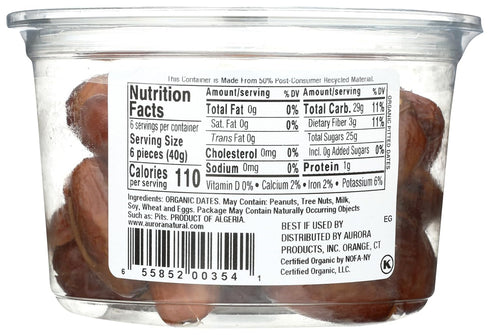 AURORA 9 OZ PRODUCTS Organic Pitted Dates