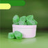 2 Spearmint Leaves Jelly Candy - Pound Bulk Bag - Classic Spearmint Candy with Soft Chewy Texture - Leaf Shaped Mint