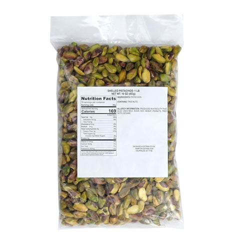 1 16 Pistachios Shelled Raw Unsalted, Pound Bag, No Shell Pistachio Nuts Ounce Bulk Bag