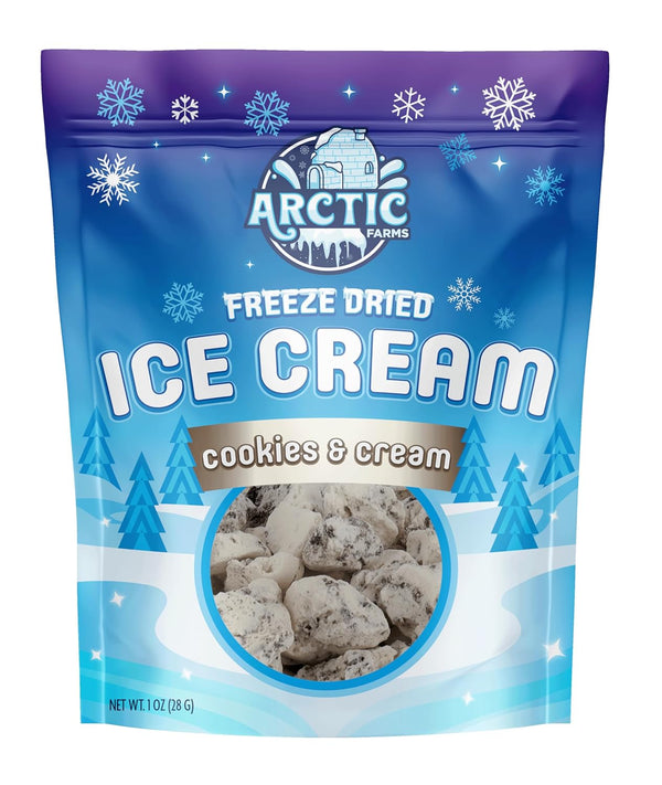 Arctic Farms Freeze Dried Ice Cream that Does Not Melt (Cookies &