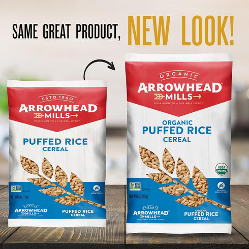 6 oz Arrowhead Mills Natural Puffed Rice Cereal