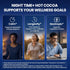 10 5mg 10.58 OZ Magnesium Hot Cocoa for Sleep, Superfood Cocoa Powder, Mushroom Blend with Magnesium Glycinate