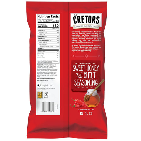 7 oz (Pack 6) G.H. Cretors Hot Honey Kettle Popcorn