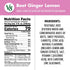V8 100% 46 OZ (Pack 6) Beet Ginger Lemon Vegetable Juice, Naturally Flavored Vegetable Juice From Concentrate, FL