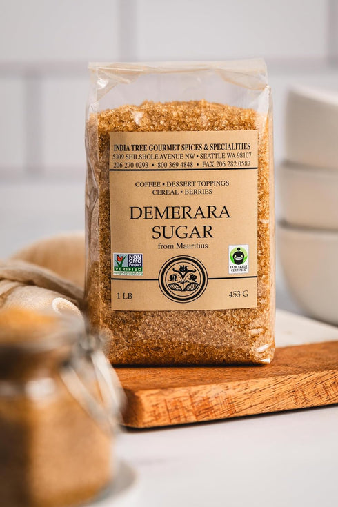 1.75 lb India Tree Demerara Sugar, | Vegan, Non-GMO, Gluten-Free and Fair Trade Unrefined Cane Sugar with Rich Molasses