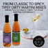12.7 oz (Pack 1) Tipsy Dirty Martini Mix - Smooth and Savory Original Martini Olive Juice, Cocktail Mixer for Gin
