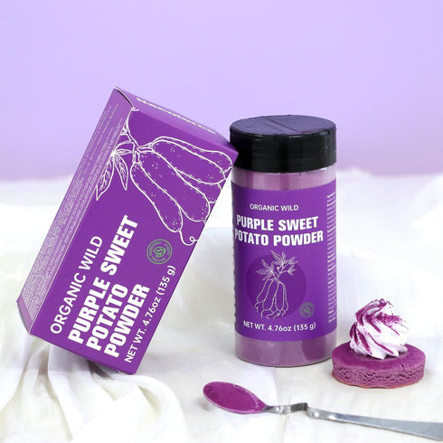 100% (4.76oz) Organic Freeze-Dried Purple Sweet Potato Powder | No Sugar Added: Natural Food Coloring & Flavor