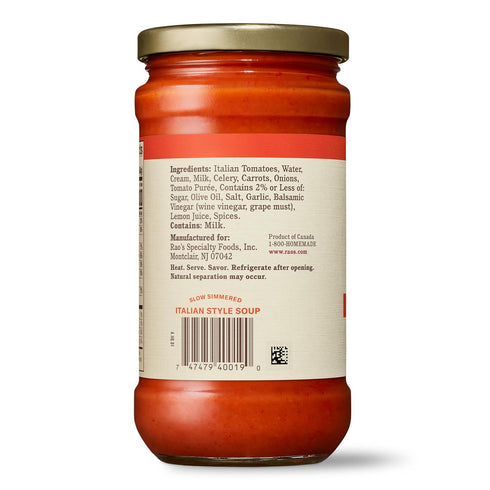 Simmered 16 (Pack 6) Rao's Homemade Slow Soup, Creamy Tomato, Ounce