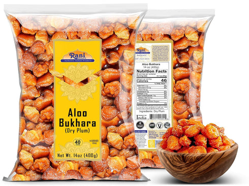 14oz (400g) Rani Aloo Bukhara (Dry Plum) ~ All Natural | Salt Free | Vegan | Gluten Friendly | NON-GMO | Kosher |