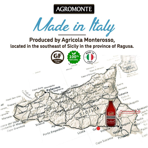 Agromonte Authentic Italian Cherry Tomato Pasta Sauce (Classic) - 11.64oz (2 Pack) - Certified Kosher, Gluten-Free