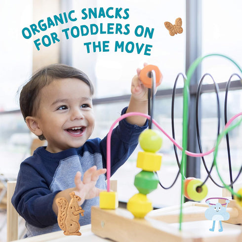 Little Bellies Organic Animal Crackers Toddler Snack (Pack of 5 x 4.58 oz Individual Packs)