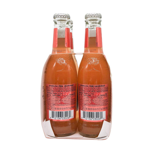 6.8 Oz (Pack 4) FEVER-TREE Sparkling Pink Grapefruit Mixer, Fl
