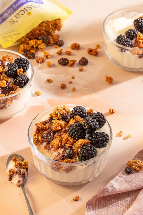 11oz Jessicas Cherry & Berry Granola - Handmade, Non-GMO, Gluten-Free, Whole Grain