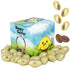The Dreidel Company Gold Easter Chocolate Eggs, Multicolored Foil Wrapped Milk Chocolate